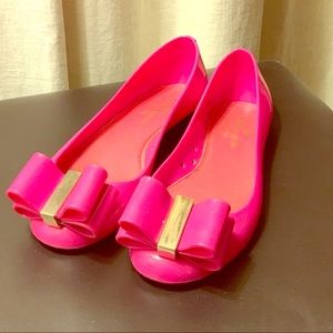 Kate Spade Rubber Rain Flats
